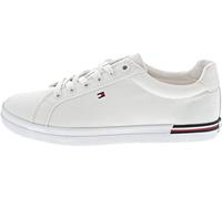 Tommy Hilfiger Damen Vulcanized Sneaker Essential Stripes Schuhe, Weiß (White), 39 EU