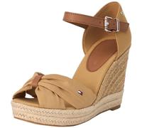 Tommy Hilfiger Damen Wedge Espadrilles Basic Open Toe Keilabsatz, Grün (Classic Khaki), 38