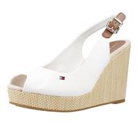 Tommy Hilfiger Iconic Elena Sling Back Wedge Sandals Beige EU 41 Frau (Herstellerartikelnummer: FW0FW04789-YBL-41)