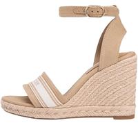 Tommy Hilfiger Damen High Wedge Espad Webbing Fw0fw09342 Keil-Espadrilles, Khaki (Safari Canvas), 39 EU