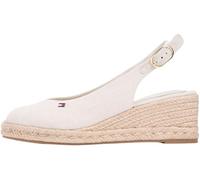 Tommy Hilfiger Damen Wedge Sandalen Slingback mit Keilabsatz, Beige (Classic Beige), 41