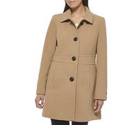 Tommy Hilfiger Damen Weiche Luxe-jacke Zweireihiger Mantel aus Wolle