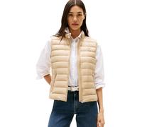 Steppweste TOMMY HILFIGER "UL DOWN REG MOCK NK VEST", Damen, Gr. XL (42), beige, Web, Steppware, Obermaterial: 100% Polyamid, unifarben, casual, regular fit, Westen (44435740-XL) beige