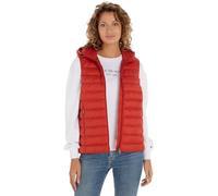Tommy Hilfiger Damen Weste Padded Global Stripe Steppweste, Rot (Terra Red), 3XL