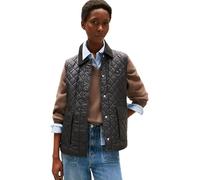 Tommy Hilfiger Damen Weste Padded Nylon Slim Quilted Gesteppt, Schwarz (Black), L