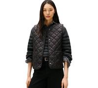 Steppweste TOMMY HILFIGER "LW PADDED REG QUILTED VEST", Damen, Gr. XS (34), schwarz, Steppware, Obermaterial: 100% Nylon, unifarben, hüftlang, V-Ausschnitt, Westen Steppweste (95271446-XS) schwarz