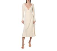 Tommy Hilfiger Damen Wickelkleid F&F Wrap Midi Dress Ls mit V-Ausschnitt
