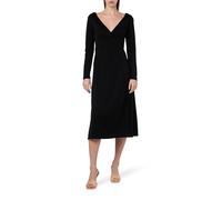 Tommy Hilfiger Damen Wickelkleid F&F Wrap Midi Dress Ls mit V-Ausschnitt