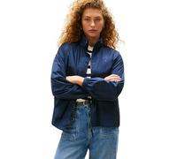 Windbreaker TOMMY HILFIGER "UL NYLON PACKABLE WINDBREAKER", Damen, Gr. S (36), blau (schwarz night navy), Web, Obermaterial: 100% Polyamid, unifarben, casual, regular fit, hoch geschlossener Ausschnit