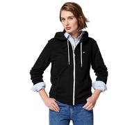 Tommy Hilfiger Damen Zip-up Hoodie - Classic Sweatshirt for Women with Drawstrings and Hood Kapuzenpullover, Schwarz, L (7er Pack)