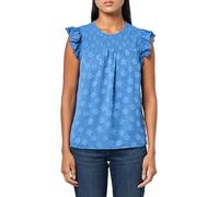 Tommy Hilfiger Damenbluse mit kurzen Ärmeln, Amsterdam Blue, XX-Large