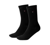 TOMMY HILFIGER Damensocken Doppelpack schwarz Größe 35-38