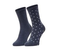Tommy Hilfiger Damensocken 004 mit Punkten – 2er Pack Jeans 39-42