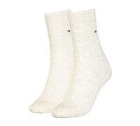 2er Pack TOMMY HILFIGER Socken mit Punkten Damen 005 - light beige melange 39-42
