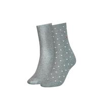 Tommy Hilfiger Dot Classic Socken 2 Paare EU 35-38 Middle Grey Melange (Herstellerartikelnummer: 100001493-006-35/38)