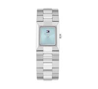 Tommy Hilfiger Damen-Quarzuhr mit Rechteckigem Gehäuse und Edelstahlarmband