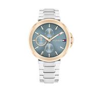 Tommy Hilfiger Multi Zifferblatt Quarz Uhr für Damen mit Silbernes Edelstahlarmband - 1782754