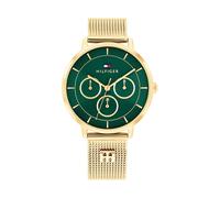 Tommy Hilfiger Tea 36mm Damenuhr One Size Gold / Emerald Green
