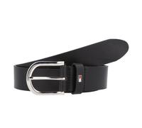 Tommy Hilfiger Damen Gürtel New Danny Belt Ledergürtel, Schwarz (Masters Black), 75 cm