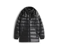 Steppmantel TOMMY HILFIGER "GLOSS HW DOWN WAIST REG COAT", Damen, Gr. S (36), schwarz, Steppware, Obermaterial: 100% Nylon, unifarben, hüftbedeckend, Mäntel Steppmantel, in leicht glänzender Optik (92