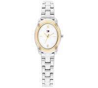 Quarzuhr TOMMY HILFIGER "Demi Oval", silberfarben, Armbanduhren, Damen, Quarzuhr, Armbanduhr, Damenuhr, Edelstahlarmband, analog (15178434-0) silberfarben