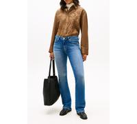 Bootcut-Jeans TOMMY HILFIGER "DNM BOOTCUT RW", Damen, Gr. 33, Länge 32, glow, Denim/Jeans, Obermaterial: 98% Baumwolle, 2% Elasthan, Abriebeffekte, bootcut fit knöchellang, Jeans (13291357-33) glow