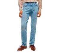 Straight-Jeans TOMMY HILFIGER "Denton Slim Straight Fit", Herren, Gr. 32, Länge 32, rio blau, Denim/Jeans, Obermaterial: 99% Baumwolle, 1% Elasthan, straight fit lang, Jeans Straight-Jeans (22083845-3