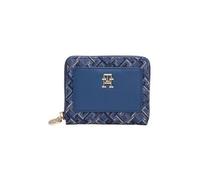 Tommy Hilfiger Distinct Medium Geldbeutel, Portemonnaie, Monogramm-Blau