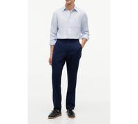 Chinohose TOMMY HILFIGER "DOVER 3/4 ELASTICATED TENCEL", Herren, Gr. 30, Länge 32, blau (carbon navy), Web, Obermaterial: 65% Lyocell, 35% Baumwolle, regular fit lang, Hosen Chinohose, Regular Fit Str