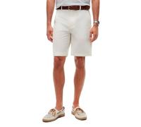 Tommy Hilfiger Regular Fit Chinoshorts mit Label Stitching in Offwhite, Größe 36