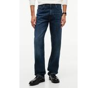 Gerade Jeans TOMMY HILFIGER "DOVER REGULAR STRAIGHT", Herren, Gr. 33, Länge 34, wood indigo, Denim/Jeans, Obermaterial: 100% Baumwolle, regular fit lang, Jeans (45122348-33) wood indigo