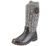 Tommy Hilfiger Eddie 7A FU76813105, Mädchen Stiefel, Grau (Asphalt/Grey 024), EU 32