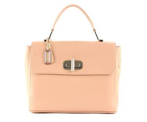 TOMMY HILFIGER Elevated Leather Satchel Maple Sugar