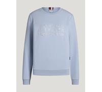 Tommy Hilfiger Equestrian Damen Sweatshirt BELAIR Rhinestone Sommer 2026 - XXS, sweet blue