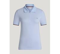 Tommy Hilfiger Equestrian Damen Zip Polo ANAHEIM Sommer 2026 - S, sweet blue