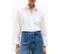 Tommy Hilfiger Ess Poplin Loose Fit Blouse, White Größe: 46 | Business hemden Outlet | Damen | Weiß