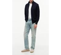 Tommy Hilfiger Essential Cotton Zip Sweater Navy Blue/ivory Petal Größe: XXL | Cardigans Outlet | Herren | Blau
