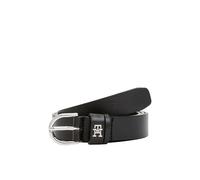 Tommy Hilfiger Damen Ledergürtel Essential Effortless 2,5 cm Schwarz 80 cm