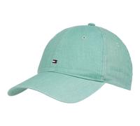 TOMMY HILFIGER Essential Flag Linen Cap Charming Green