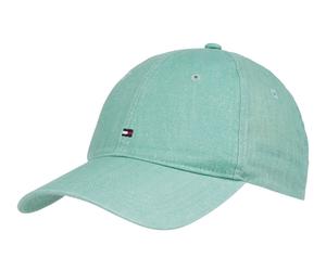 TOMMY HILFIGER Essential Flag Linen Cap Charming Green