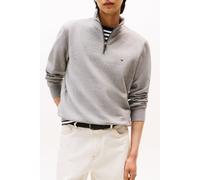 Tommy Hilfiger Essential Fleece 1/4 Zip Medium Grey Heather Größe: L | Pullover Outlet | Herren | Grau
