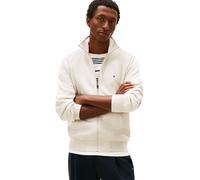 Tommy Hilfiger Essential Fleece MW0MW41759 Sweatshirt mit Stehkragen für Herren, mit Reißverschluss, Beige, Größe XL, Beige (Heathered Oatmilk), XL