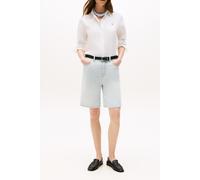Tommy Hilfiger Damen Bluse aus Leinen Regular Fit, weiss, Gr. 42