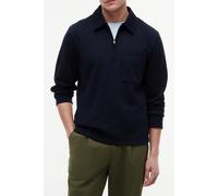 Sweatshirt TOMMY HILFIGER "ESSENTIAL TERRY POCKET 1/4 ZIP", Herren, Gr. XL, desert sky, Sweatware, Obermaterial: 100% Baumwolle, normal normal, Sweatshirts Sweatshirt (73982502-XL) desert sky