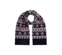 Tommy Hilfiger Fair-Isle Schal, Dunkelblau
