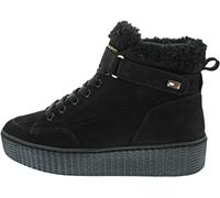 Tommy Hilfiger Faux Fur Nubuck Low Lace 37 black
