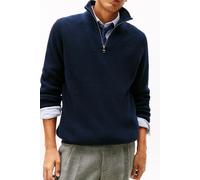 Tommy Hilfiger Fisherman Rib Zip Mock Dark Night Navy Größe: L | Turtlenecks Outlet | Herren | Schwarz
