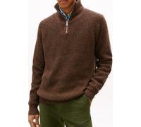 Tommy Hilfiger Fisherman Rib Zip Sweater Highland Khaki Größe: XL | Pullover Outlet | Herren | Braun