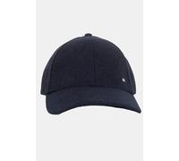 Baseball Cap TOMMY HILFIGER "TH FLAG HERRINGBONE 6 PANEL CAP", Damen, space blau herringbone, Web, Wollmischung, Caps, mit Klemmschnalle, aus Wollmischung (71000801-0) space blau herringbone