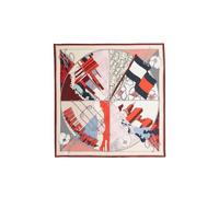 Tommy Hilfiger Flag Seidentuch mit Storytelling Print, Beige